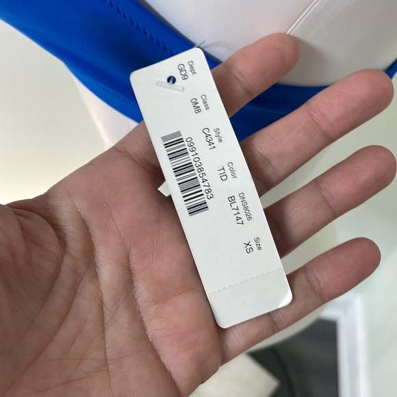 J. Crew Blue High Neck Swim Top size XS brand new - Picture 6 of 7